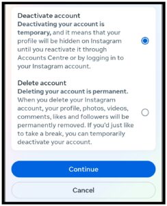 how to delete instagram account-in marathi